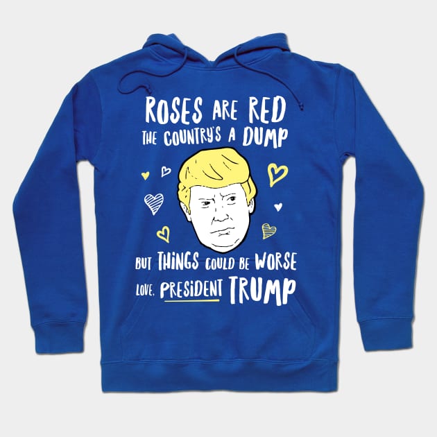 Donald Trump Valentines - President Trump Hoodie by dumbshirts